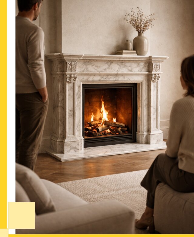 Мраморные камины под ключ в Северодвинске от 253025 р. | ЭриданСвр