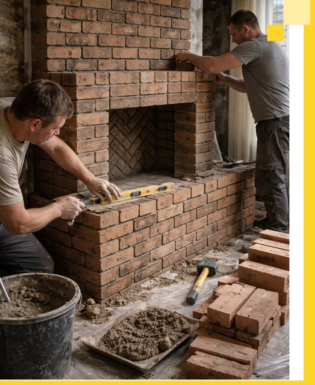 Изготовление и установка кирпичных каминов в Северодвинске