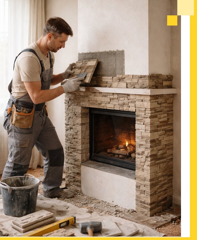 Изготовление и монтаж каминов для дома под ключ в Северодвинске