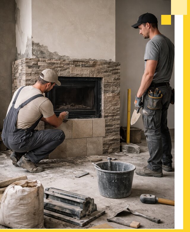 Камины под ключ в Северодвинске: проект, изготовление и монтаж