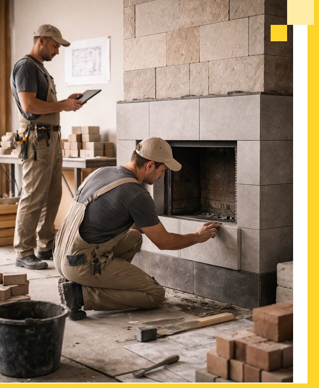 Индивидуальные проекты каминов и каминных систем в Северодвинске