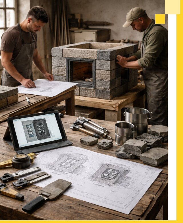 Разработка проектов печей с согласованием и монтажом в Северодвинске