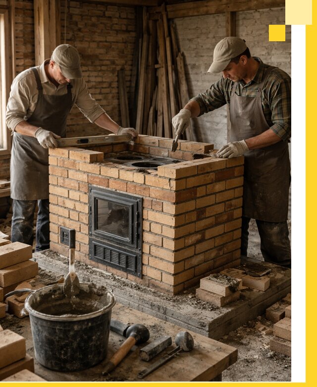 Изготовление и установка варочных печей под ключ в Северодвинске