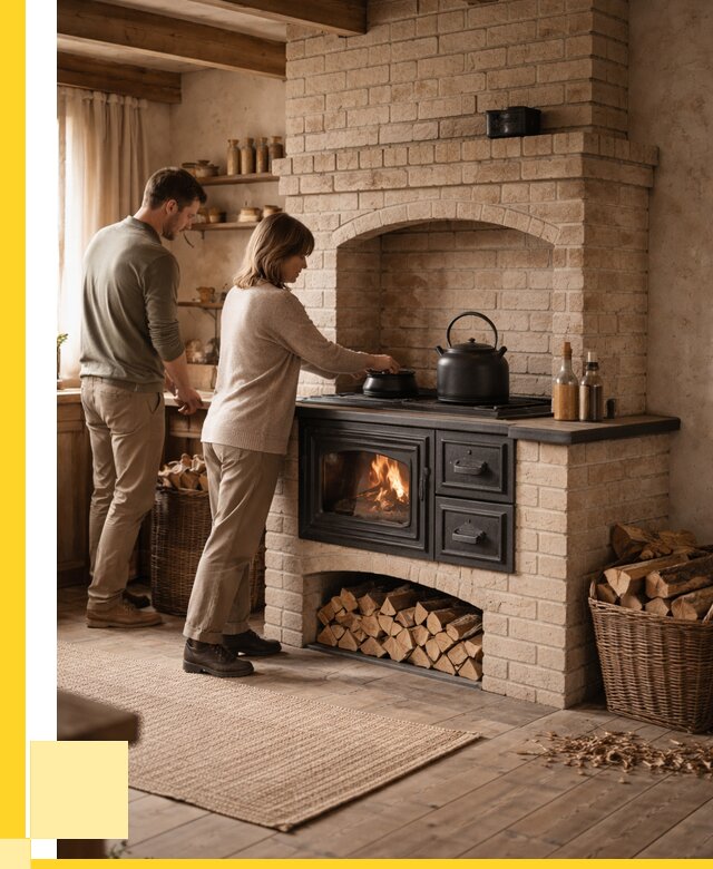 Печи с плитой в Северодвинске от 45545 р. | ЭриданСвр — кирпичная печь