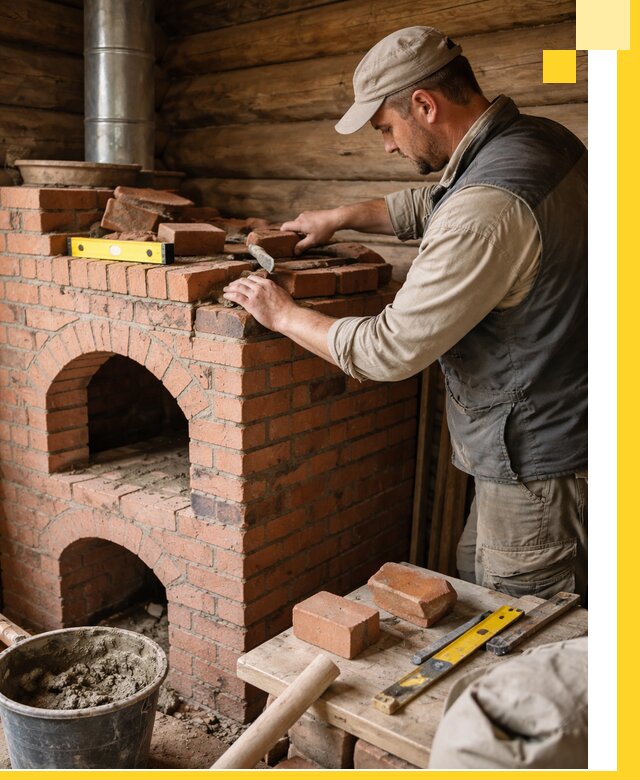 Изготовление и установка русских печей в Северодвинске под ключ