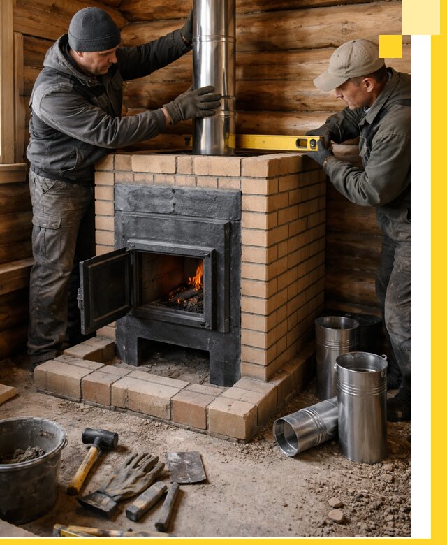 Проектирование, изготовление и установка банных печей в Северодвинске