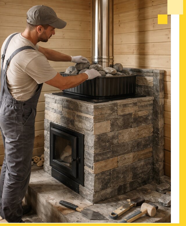 Печи для парной в Северодвинске, производство, монтаж и обслуживание