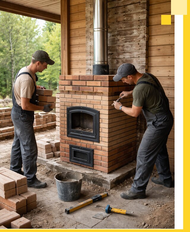 Производство и установка дачных печей под ключ в Северодвинске