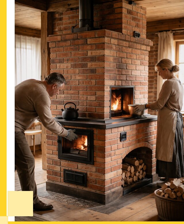 Печи для загородного дома под ключ в Северодвинске от 80968 р. | ЭриданСвр