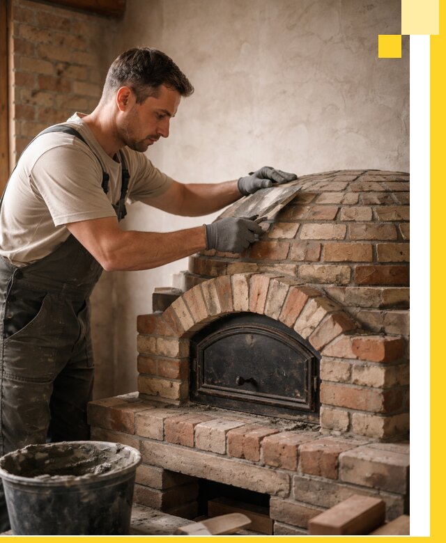 Изготовление и монтаж помпейских печей на заказ в Северодвинске