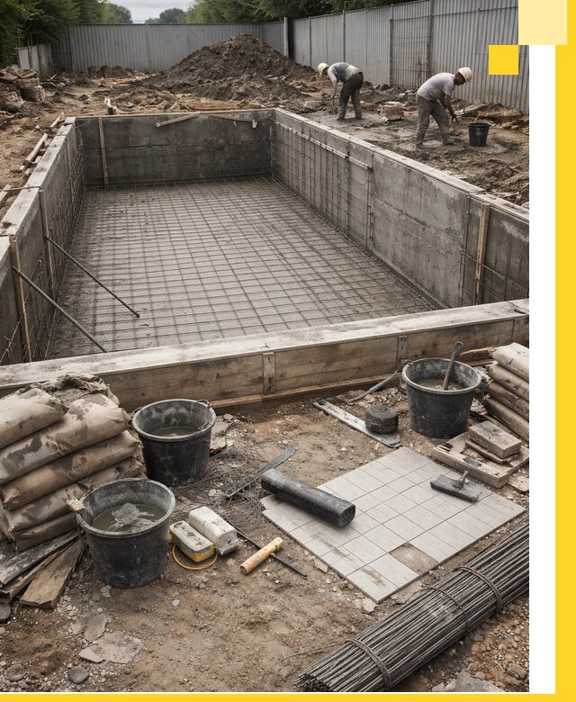 Строительство бассейнов под ключ в Северодвинске, дизайн и монтаж