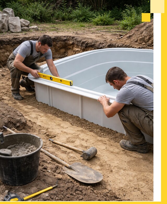 Производство и установка пластиковых бассейнов в Северодвинске под ключ