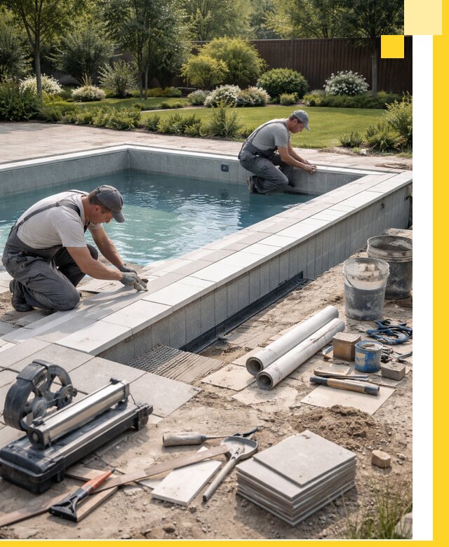 Строительство открытых бассейнов под ключ в Северодвинске профессионально