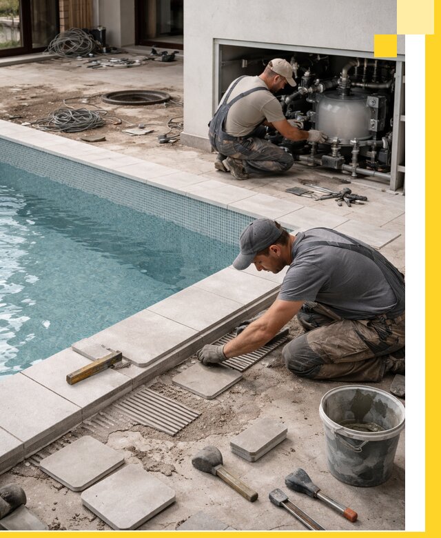 Строительство и монтаж бассейнов в коттедже в Северодвинске