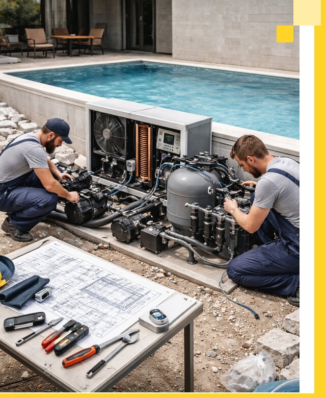 Проектирование и монтаж бассейнов с подогревом в Северодвинске