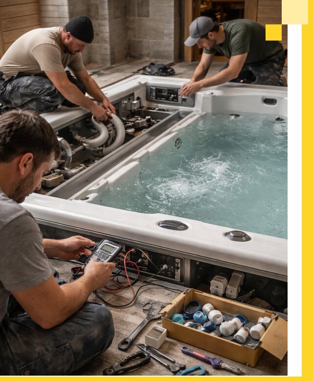 Гидромассажные бассейны под ключ в Северодвинске, дизайн и монтаж