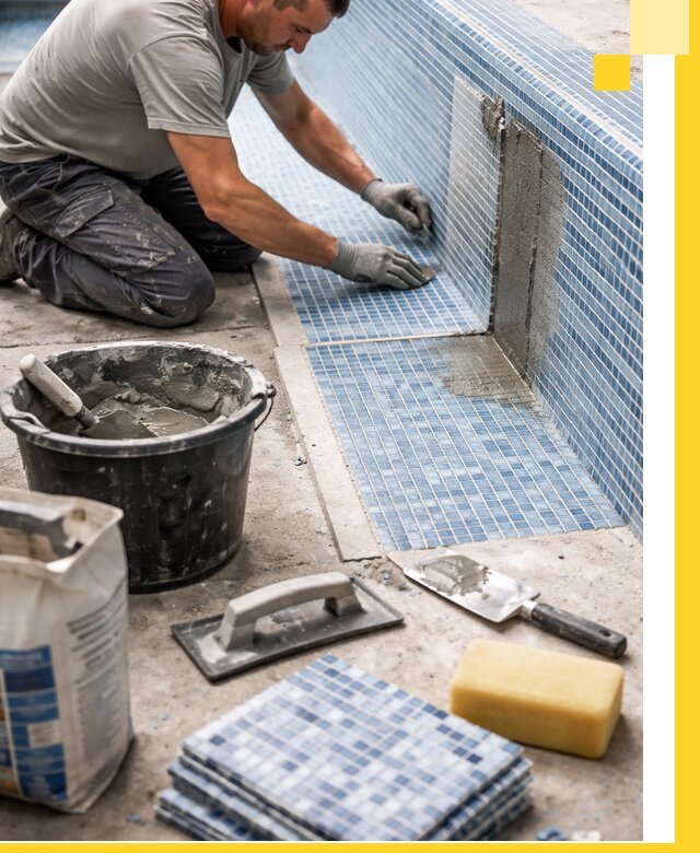 Укладка и ремонт мозаики для бассейнов под ключ в Северодвинске