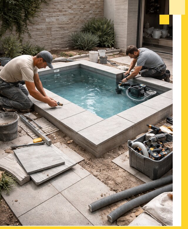 Мини бассейны под ключ в Северодвинске, дизайн и установка