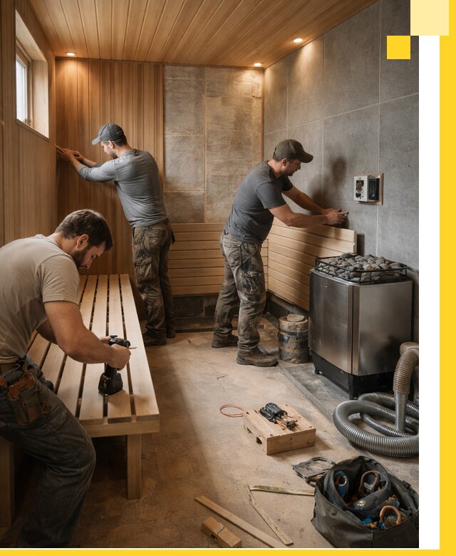 Сауны под ключ в Северодвинске, проектирование, строительство, отделка