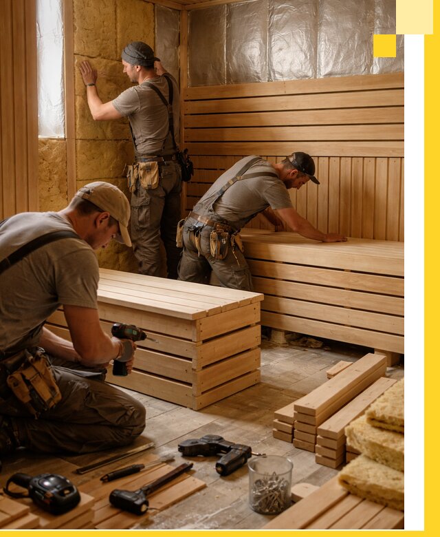 Профессиональное строительство саун под ключ в Северодвинске