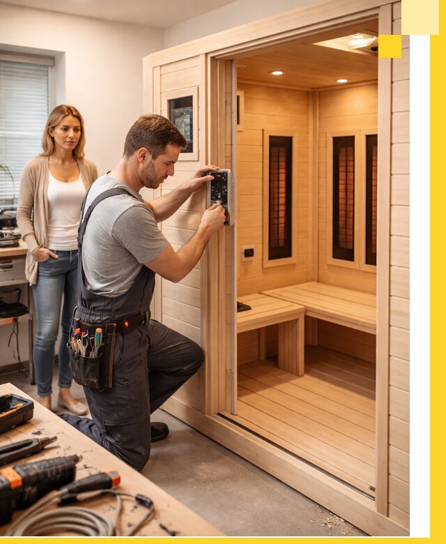 Инфракрасные сауны под ключ в Северодвинске продажа и установка