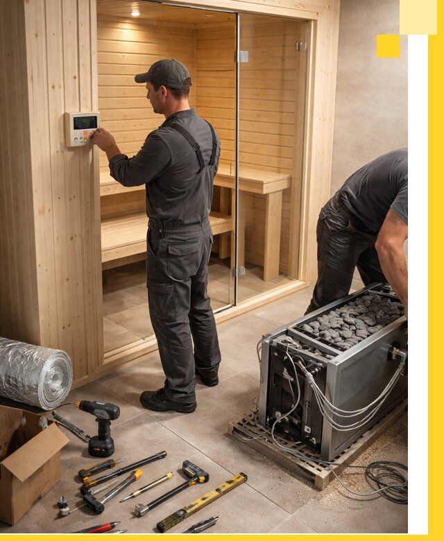 Поставка, установка и монтаж электрических саун в Северодвинске