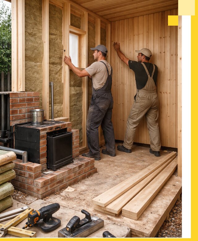 Строительство и установка дачных саун под ключ в Северодвинске