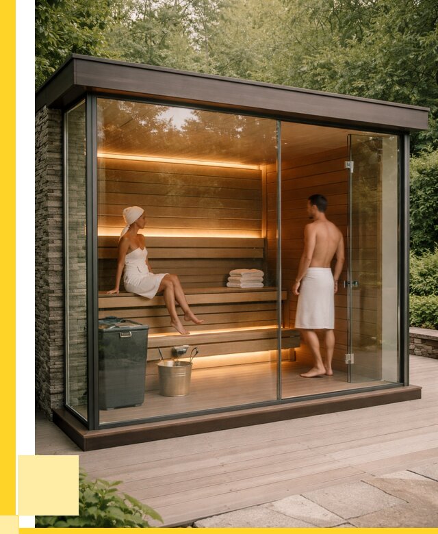 Сауна стеклянная и двери для сауны в Северодвинске от 253025 р. | ЭриданСвр