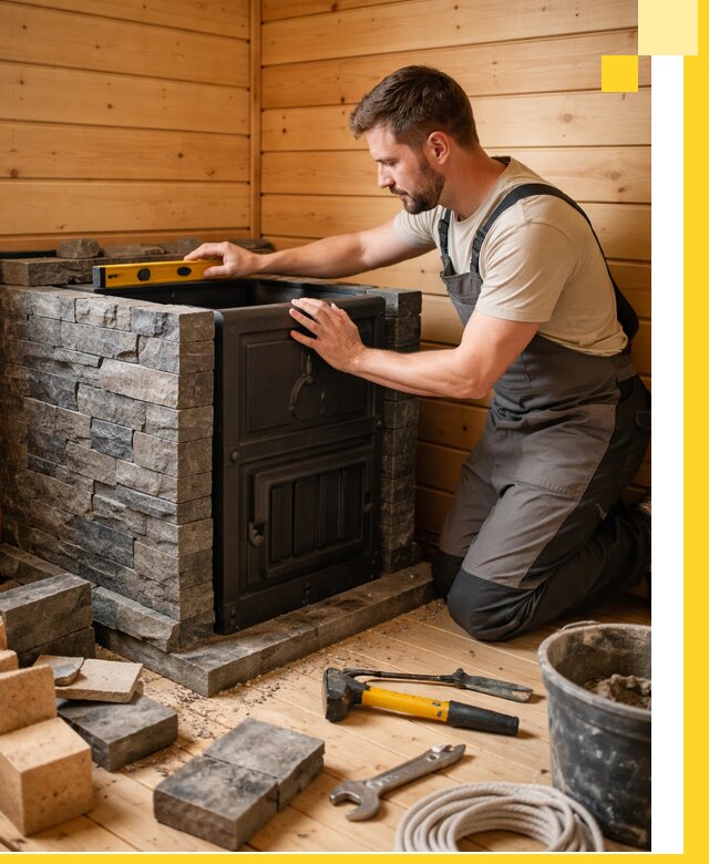 Производство и установка печей для саун под ключ в Северодвинске