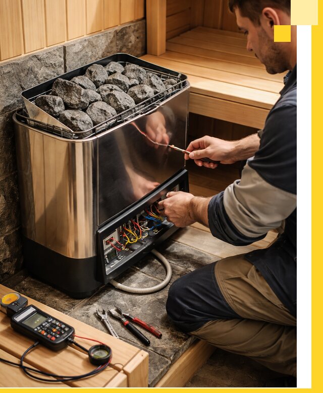 Продажа и установка электрокаменок для саун в Северодвинске