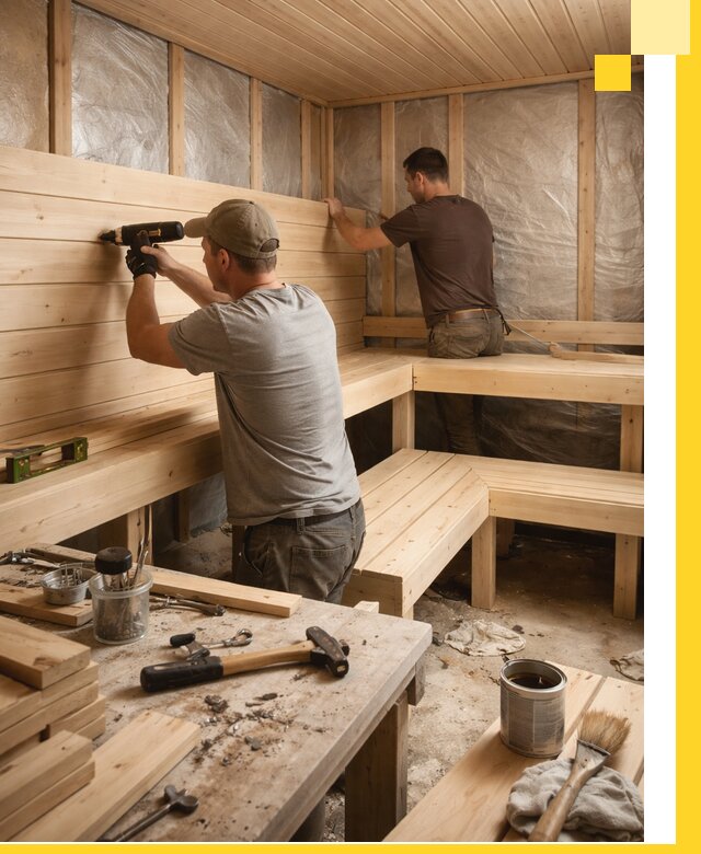 Профессиональная отделка бань и саун под ключ в Северодвинске