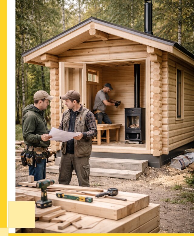 Монтаж бань под ключ в Северодвинске — от 202420 р. | ЭриданСвр