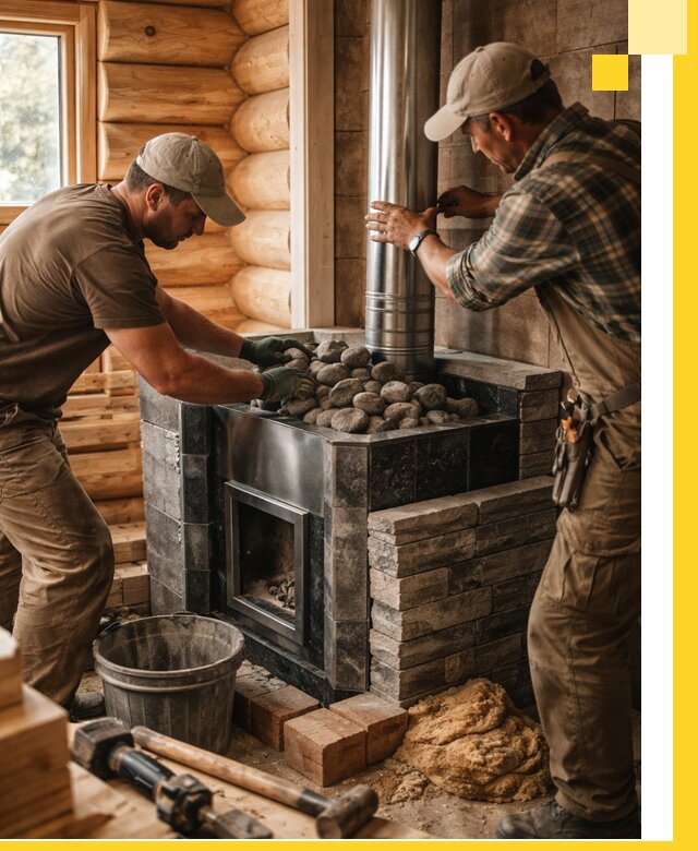 Строительство и отделка русских бань под ключ в Северодвинске