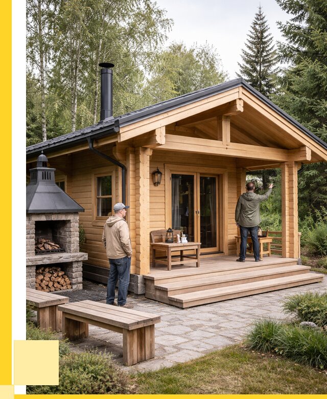 Деревянные бани под ключ в Северодвинске от 455445 р. | ЭриданСвр