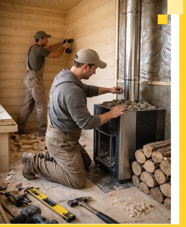 Строительство деревянных бань под ключ в Северодвинске проекты и монтаж