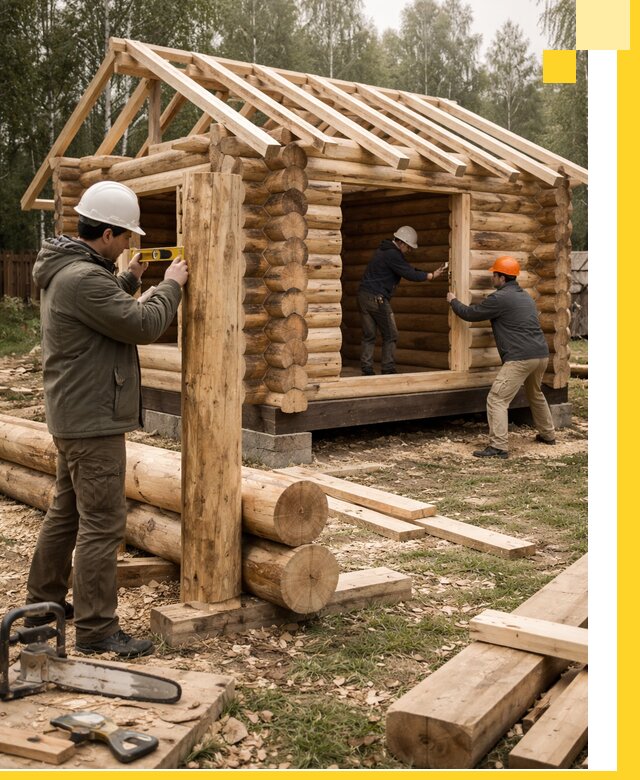 Строительство бань для дачи под ключ в Северодвинске с доставкой и монтажом