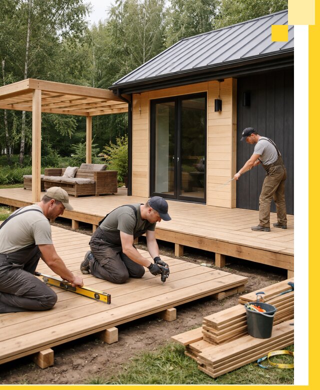 Строительство бань с террасой и бассейном под ключ в Северодвинске