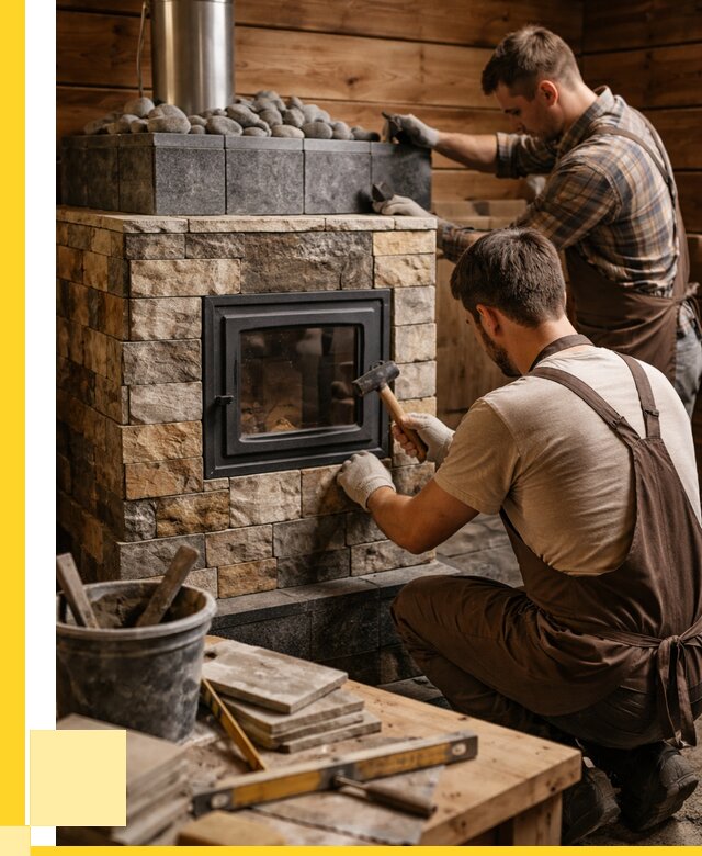 Облицовка банной печи в Северодвинске от 15182 р. | ЭриданСвр