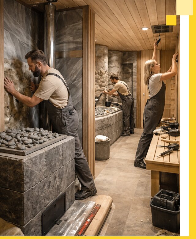 Строительство бань и SPA процедур в Северодвинске под ключ и отделкой
