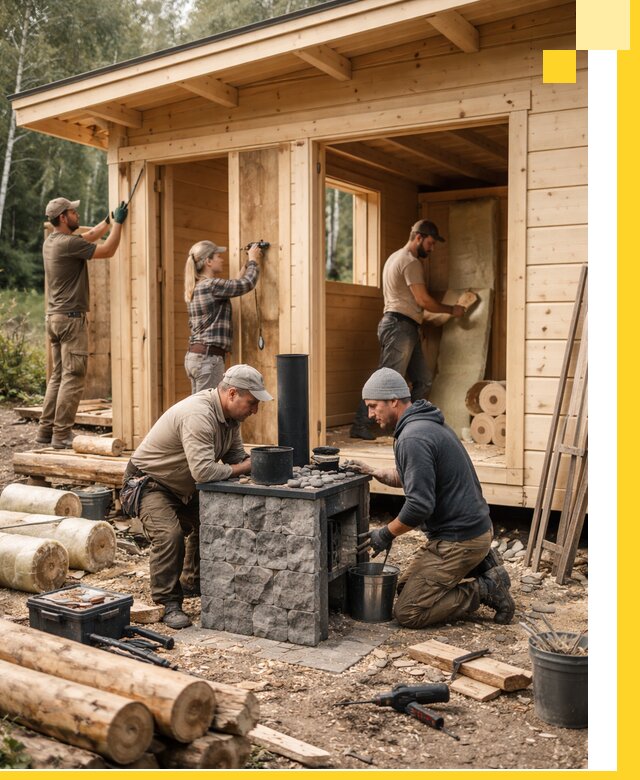 Купить баню под ключ в Северодвинске строительство монтаж отделка