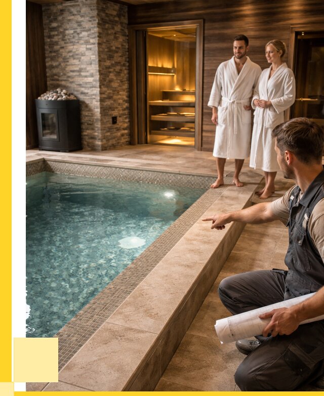 Проект бани с бассейном под ключ в Северодвинске от 65787 р. | ЭриданСвр