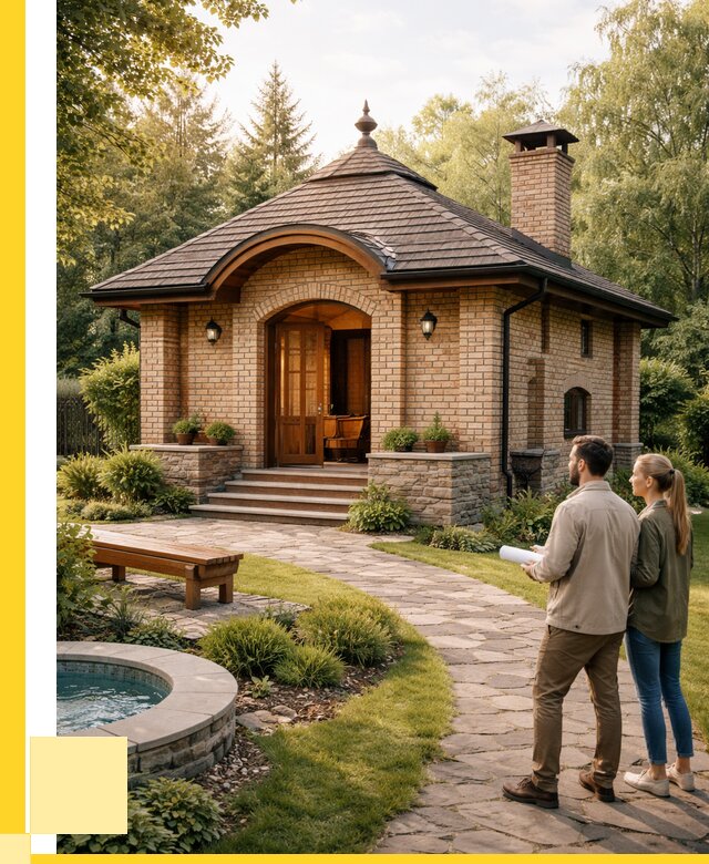 Проект кирпичной бани в Северодвинске от 30363 р. | ЭриданСвр