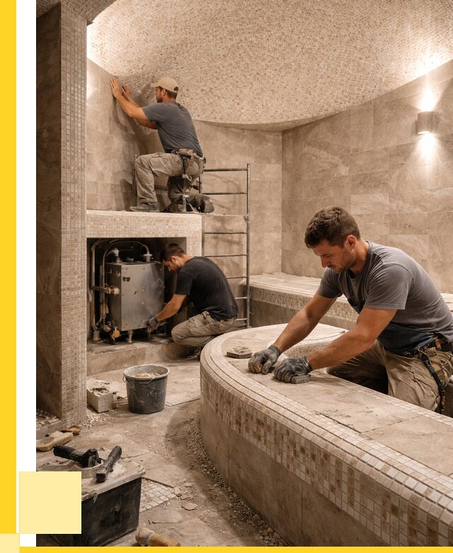 Монтаж хамамов под ключ в Северодвинске от 253025 р. ЭриданСвр