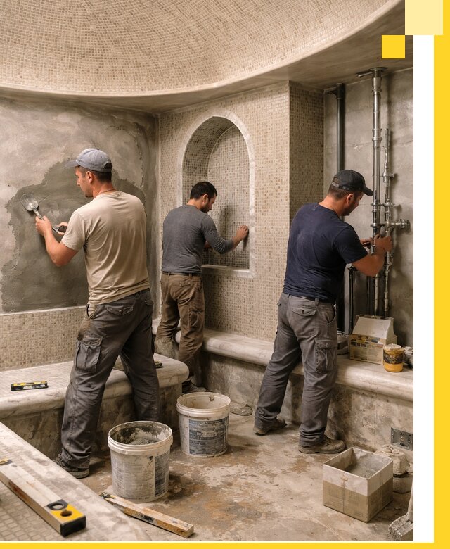 Профессиональный монтаж хамамов под ключ в Северодвинске с гарантией