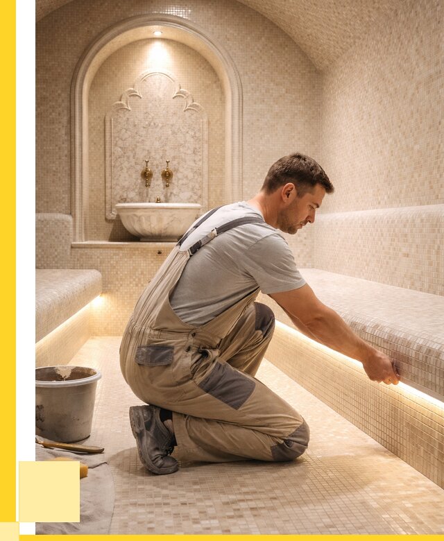 Отделка хамамов под ключ в Северодвинске от 5567 р. | ЭриданСвр