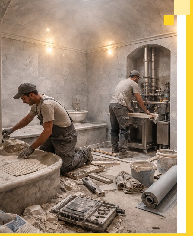 Строительство турецких бань хаммам под ключ в Северодвинске