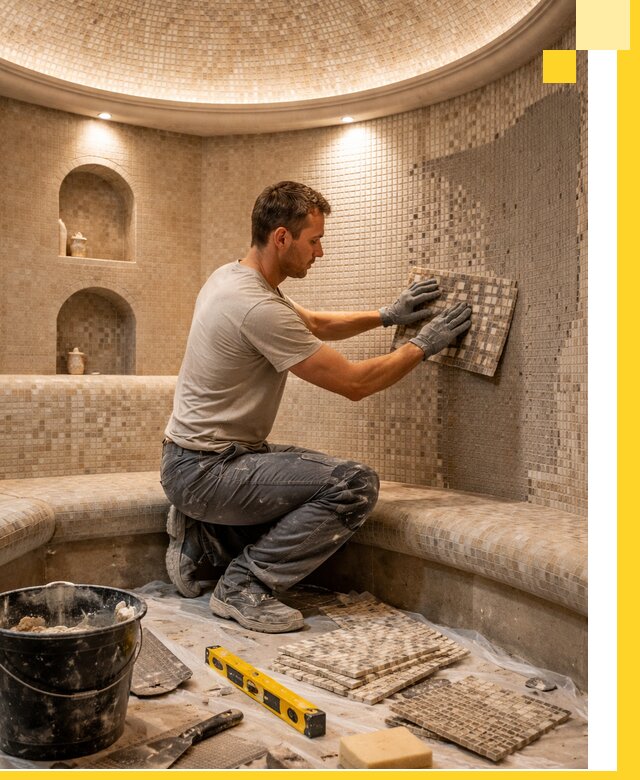 Устройство и монтаж домашнего хамама под ключ в Северодвинске