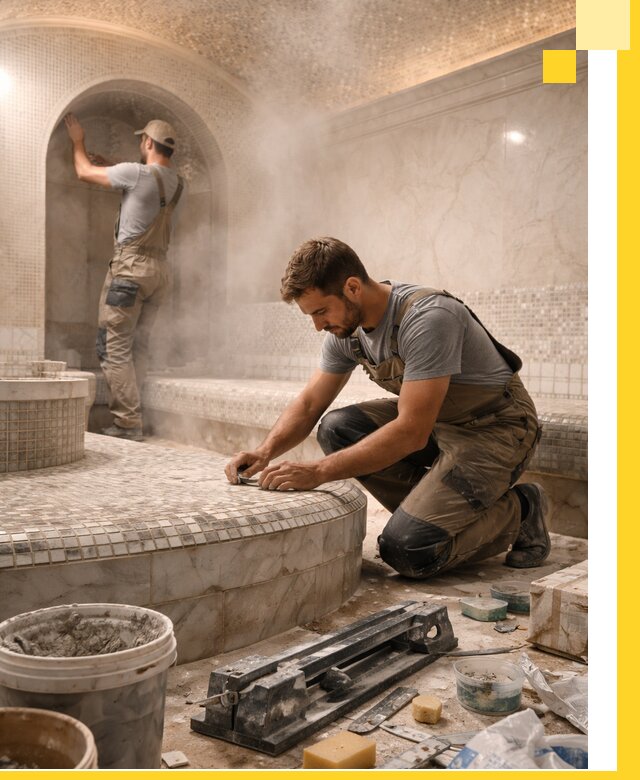 Профессиональный дизайн хамама и SPA под ключ в Северодвинске