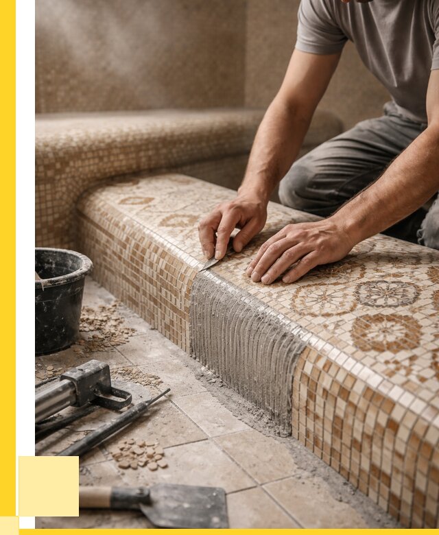 Плитка для хамама под ключ в Северодвинске от 3542 р. | ЭриданСвр