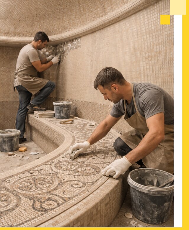 Плитка для хамама в Северодвинске, укладка, подбор и поставка